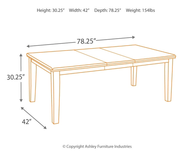 Mesa de comedor Haddigan RECT EXT