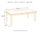 Mesa de comedor Haddigan RECT EXT