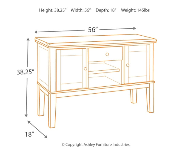 Ashley Express - Mesero del comedor Haddigan