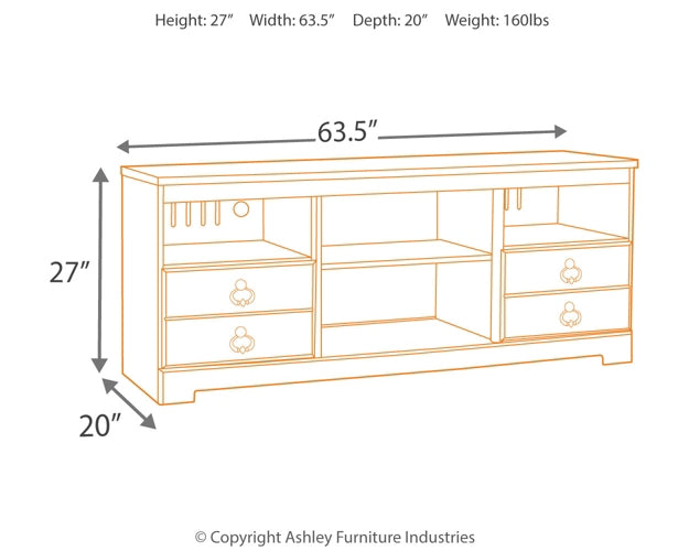 Mueble para TV LG Willowton con opción de chimenea