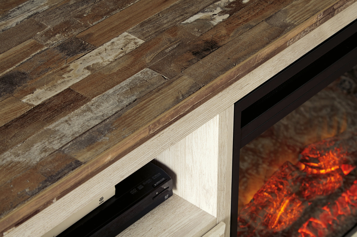 Mueble para TV LG Willowton con opción de chimenea