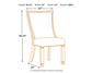 Ashley Express - Silla auxiliar UPH de comedor Bolanburg (2 unidades)