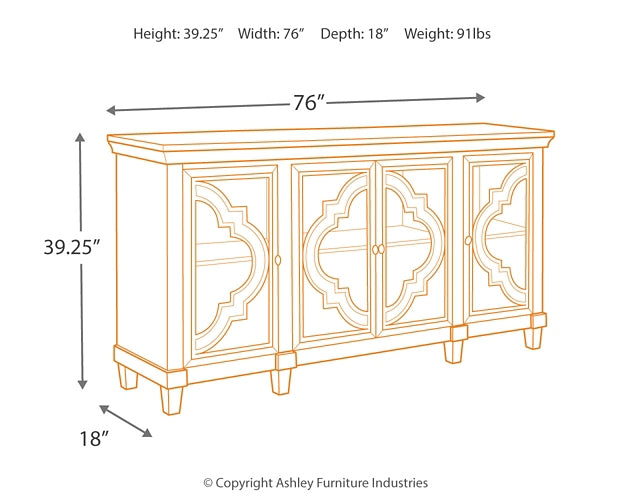 Gabinete decorativo Fossil Ridge