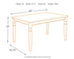 Ashley Express - Mesa de comedor rectangular Whitesburg