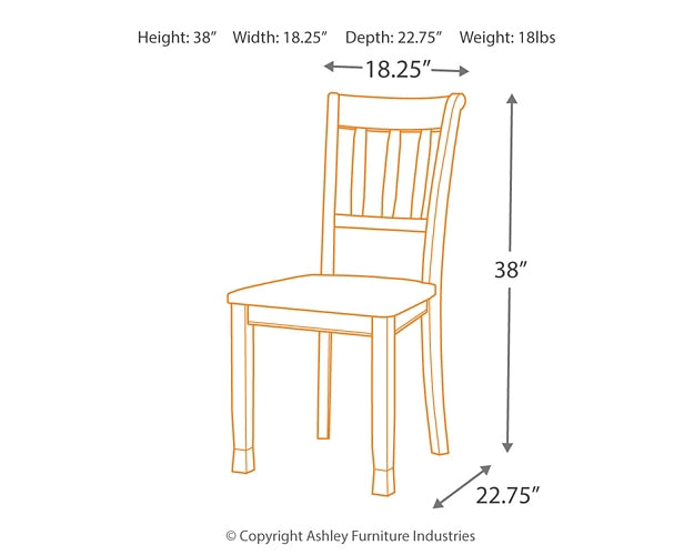 Ashley Express - Silla auxiliar de comedor Owingsville (2 unidades)