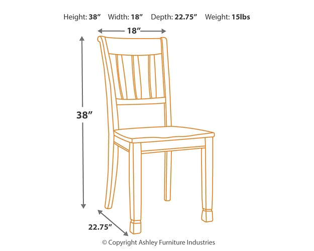 Ashley Express - Silla auxiliar de comedor Whitesburg (2 unidades)