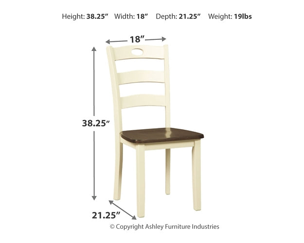 Ashley Express - Silla auxiliar de comedor Woodanville (2 unidades)