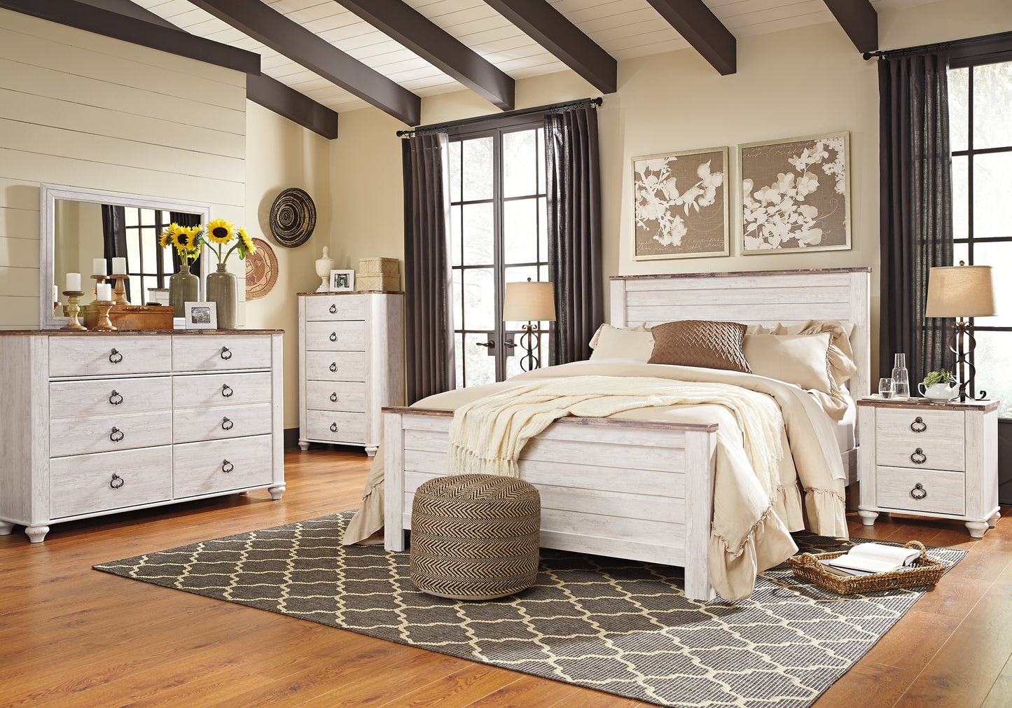 Ashley Express - Cama con paneles Willowton