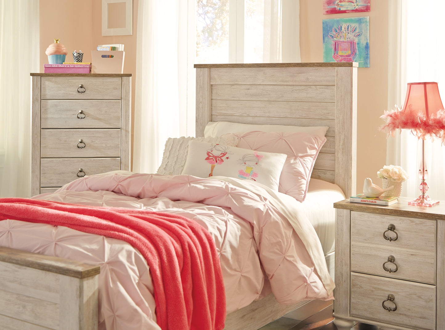 Ashley Express - Cama con paneles Willowton