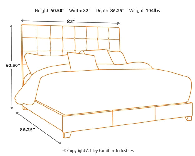 Ashley Express - Cama tapizada Dolante