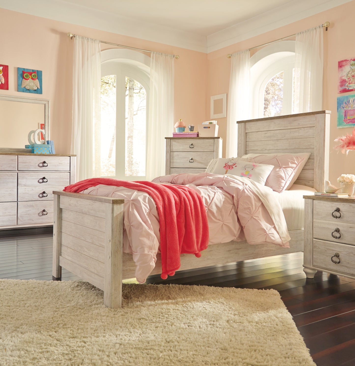 Ashley Express - Cama con paneles Willowton