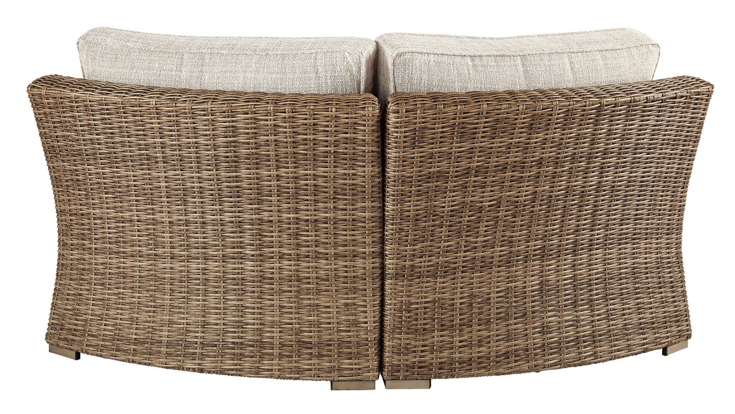Silla de esquina curva Beachcroft con cojín