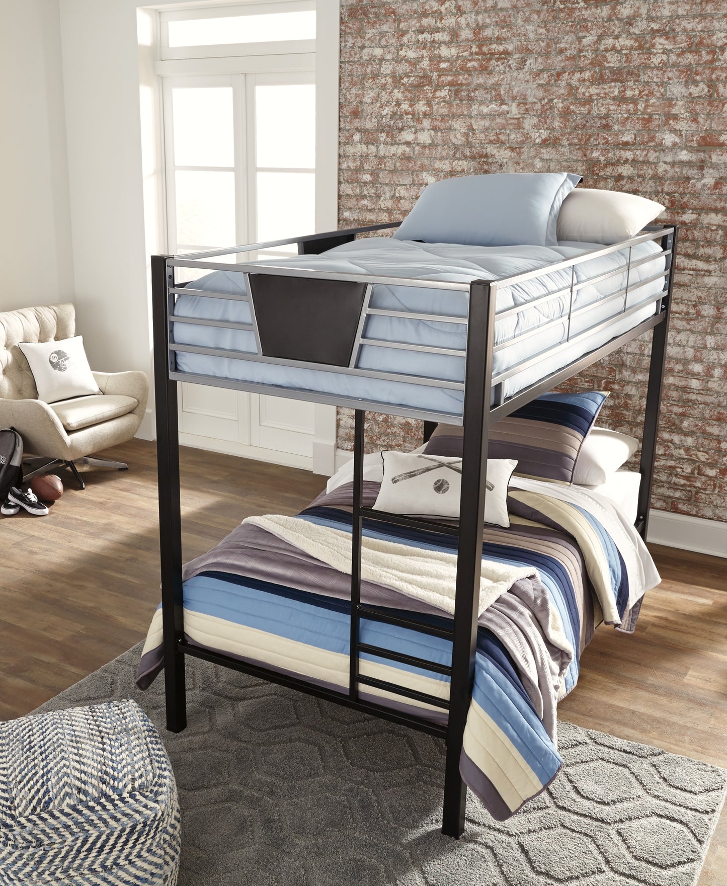 Litera Dinsmore Twin/Twin con escalera