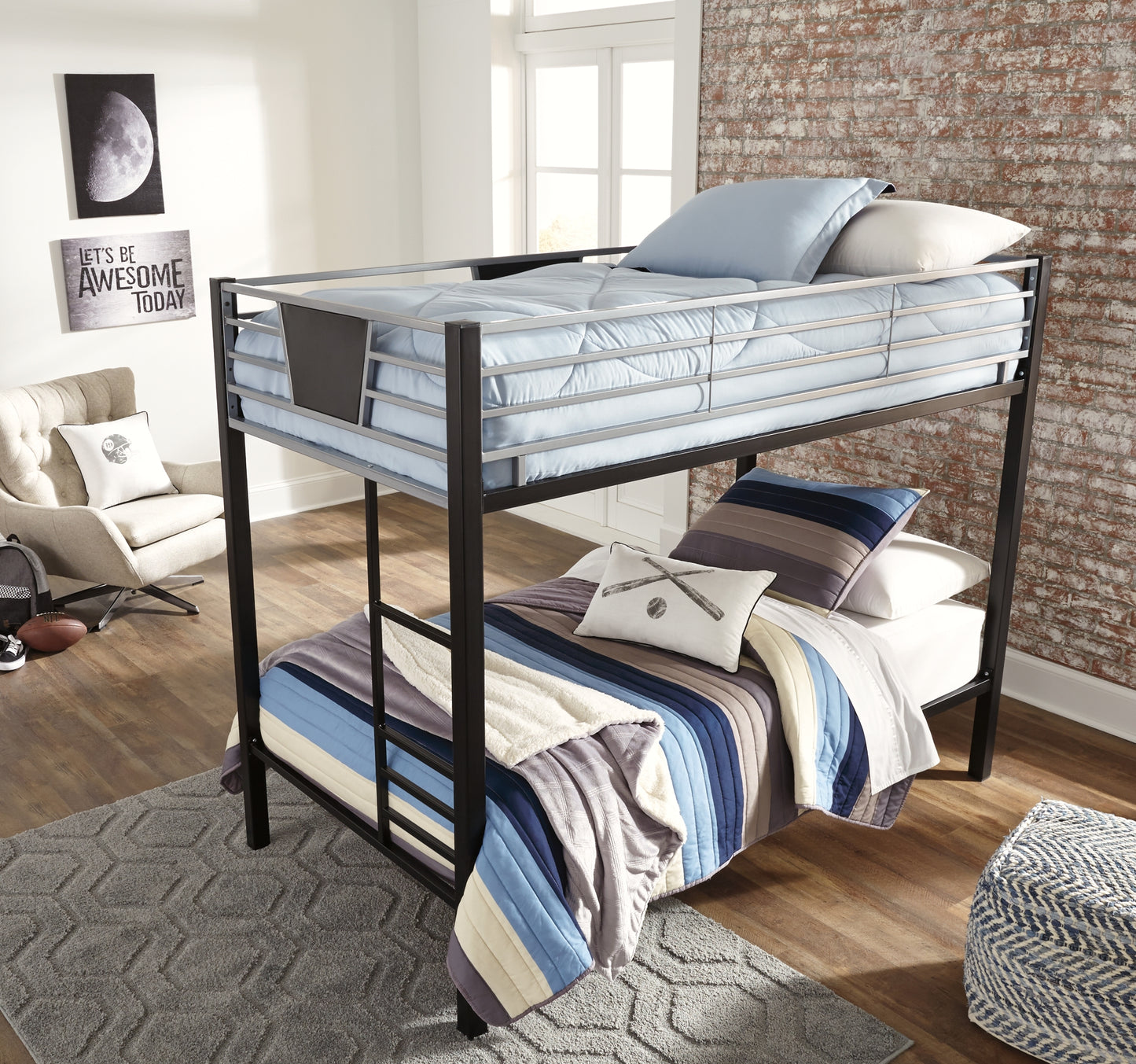 Litera Dinsmore Twin/Twin con escalera
