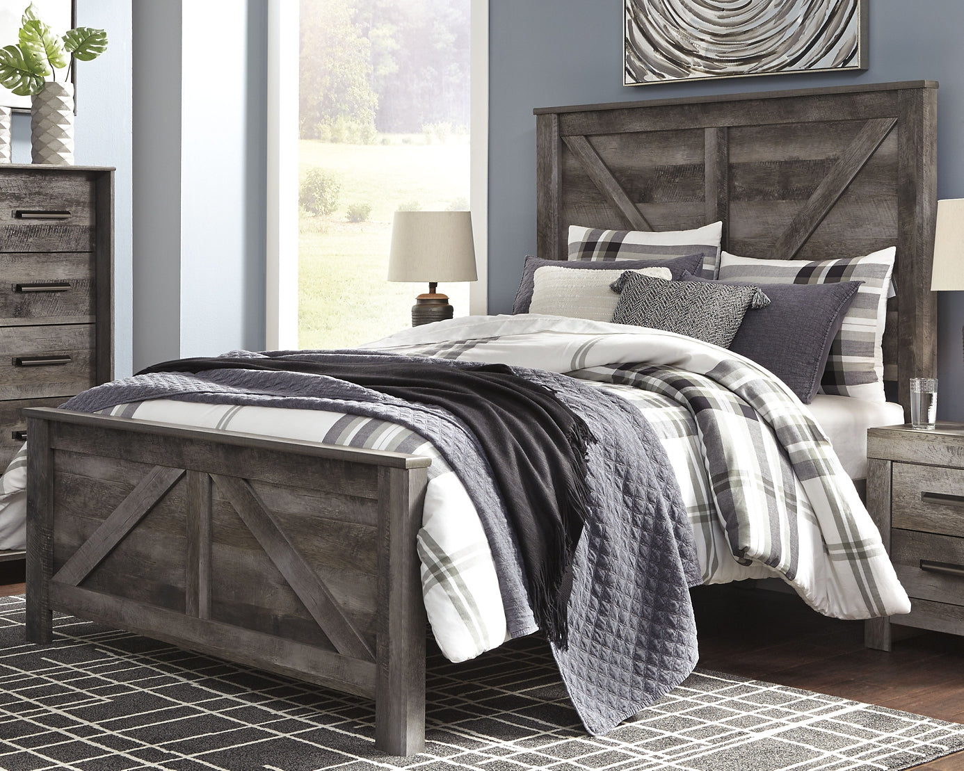 Ashley Express - Cama con paneles Wynnlow Crossbuck
