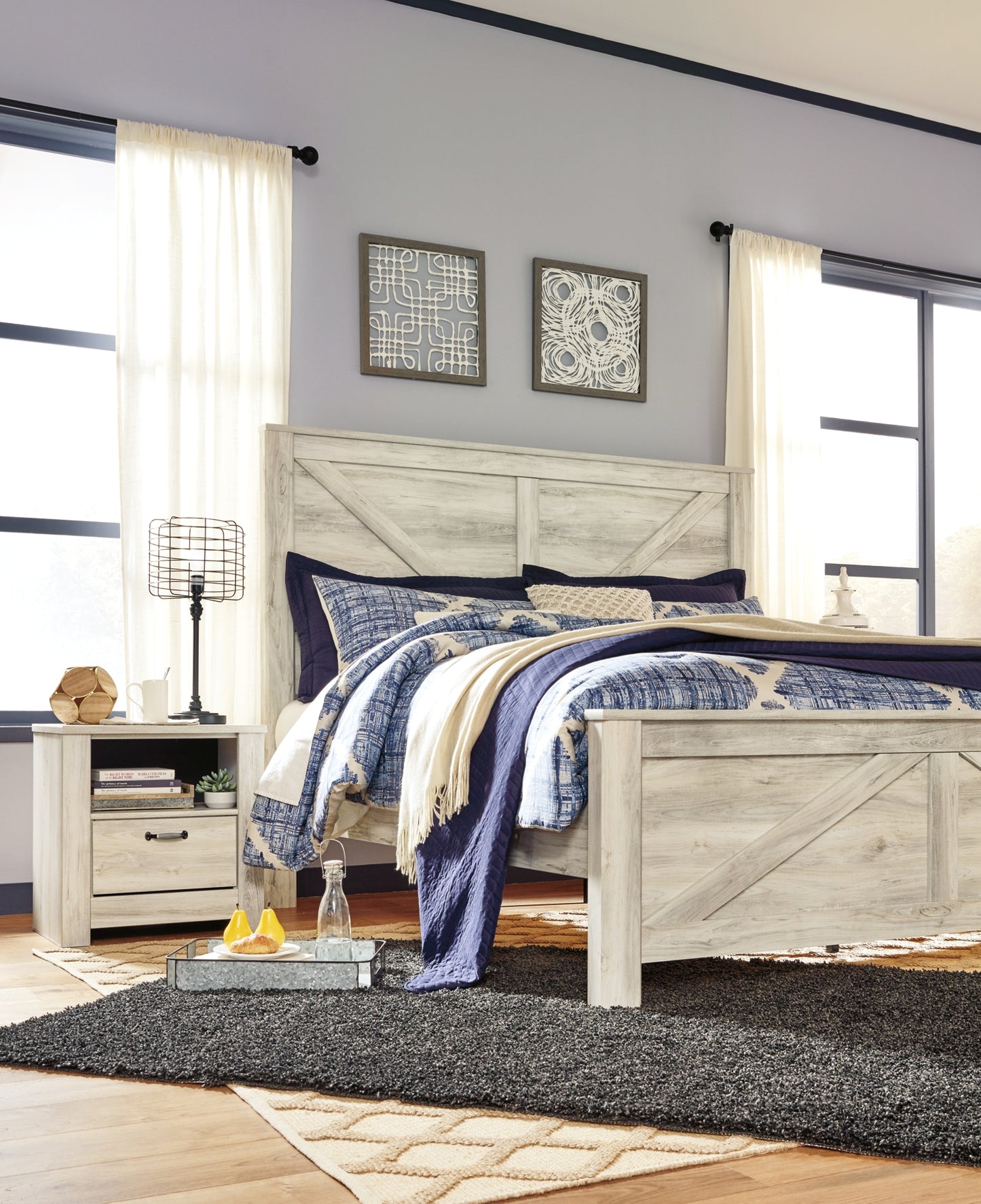 Ashley Express - Cama con paneles Bellaby Crossbuck