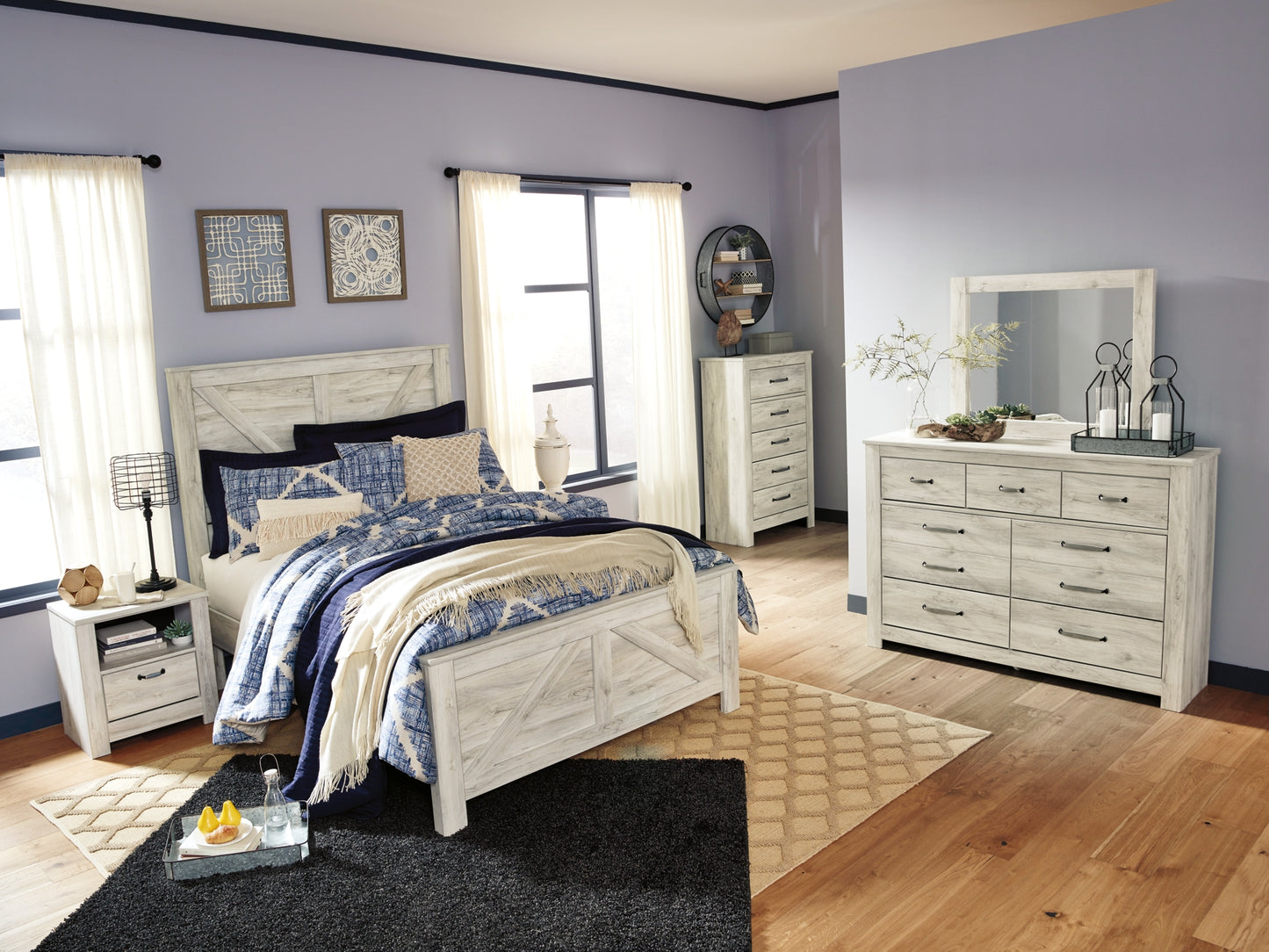 Ashley Express - Cama con paneles Bellaby Crossbuck