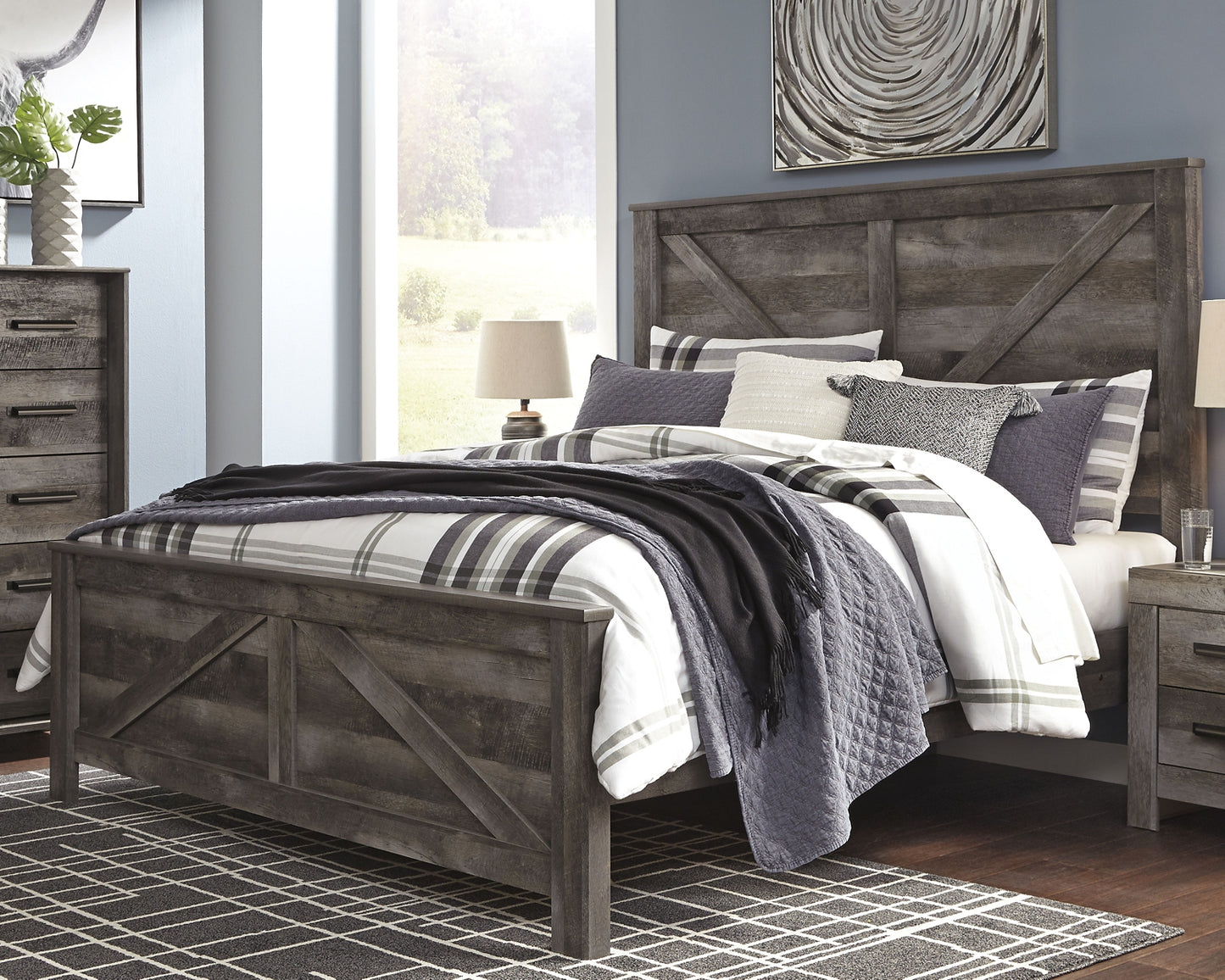 Ashley Express - Cama con paneles Wynnlow Crossbuck