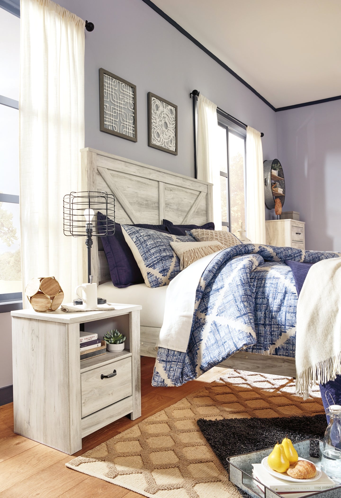 Ashley Express - Cama con paneles Bellaby Crossbuck