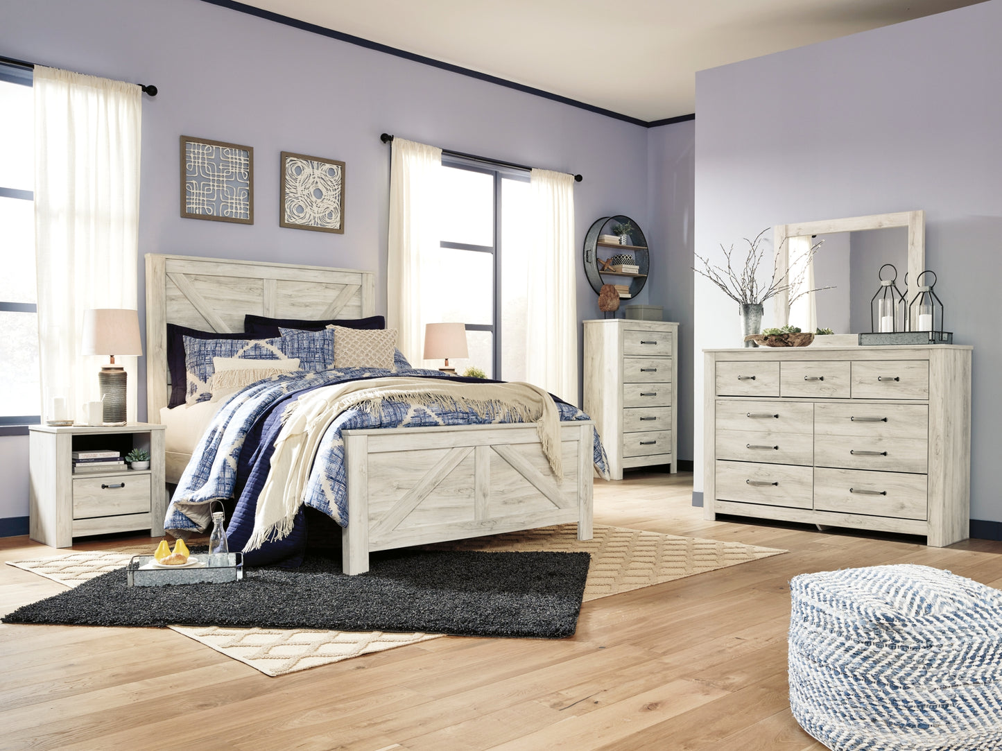 Ashley Express - Cama con paneles Bellaby Crossbuck
