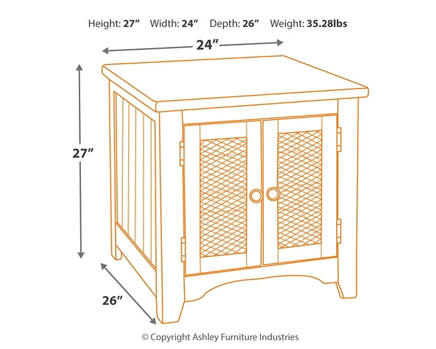 Ashley Express - Mesa auxiliar rectangular Wystfield