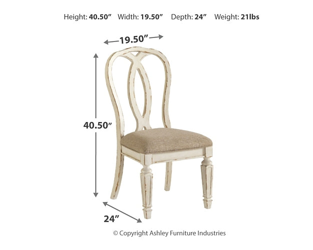 Ashley Express - Silla auxiliar UPH Realyn Dining (2 unidades)