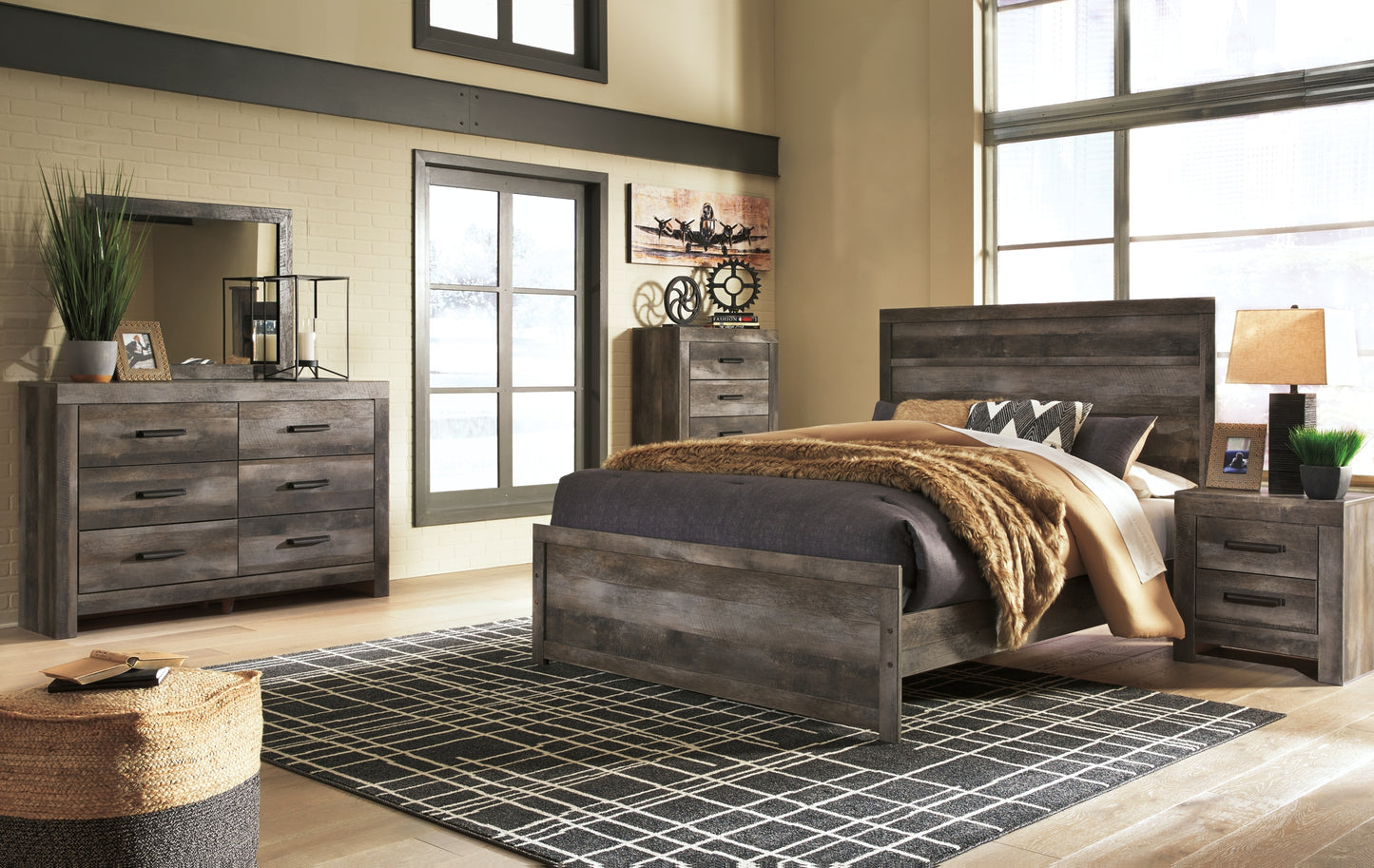 Ashley Express - Cama con paneles Wynnlow