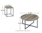 Ashley Express - Juego de mesa auxiliar Wadeworth (3 piezas)
