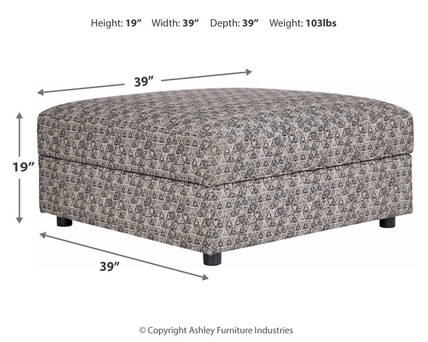 Otomana Kellway con almacenamiento