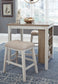 Ashley Express - Juego de mesa de mostrador Skempton RECT DRM (3 unidades)