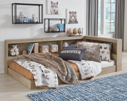 Ashley Express - Cama con almacenaje y librería Oliah