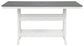 MESA DE MOSTRADOR RECTANGULAR CON OPCIÓN UMBRAL Transville