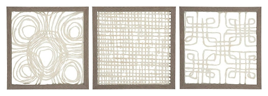 Ashley Express - Juego de decoración de pared Odella (3 unidades)