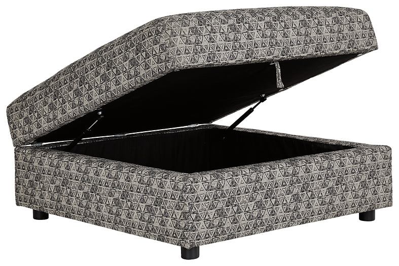 Otomana Kellway con almacenamiento