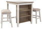 Ashley Express - Juego de mesa de mostrador Skempton RECT DRM (3 unidades)