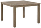 Ashley Express - Mesa de comedor cuadrada Aria Plains con UMB OPT