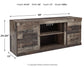 Ashley Express - Mueble para TV Derekson LG con opción de chimenea