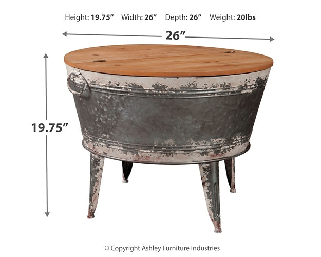 Ashley Express - Mesa de cóctel decorativa Shellmond