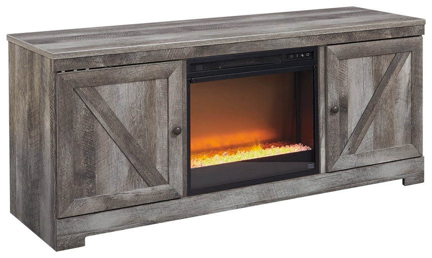 Mueble para TV Wynnlow de 63" con chimenea eléctrica