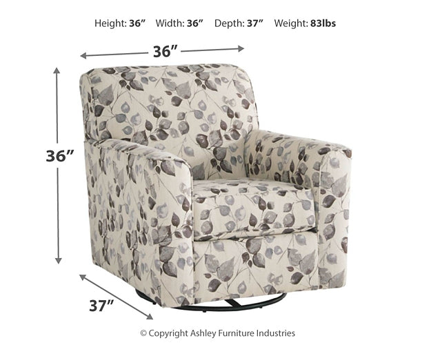 Silla giratoria decorativa Abney
