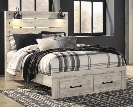 Cama con paneles Cambeck y dos cajones de almacenamiento