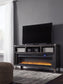 Mueble para TV Todoe de 65" con chimenea eléctrica