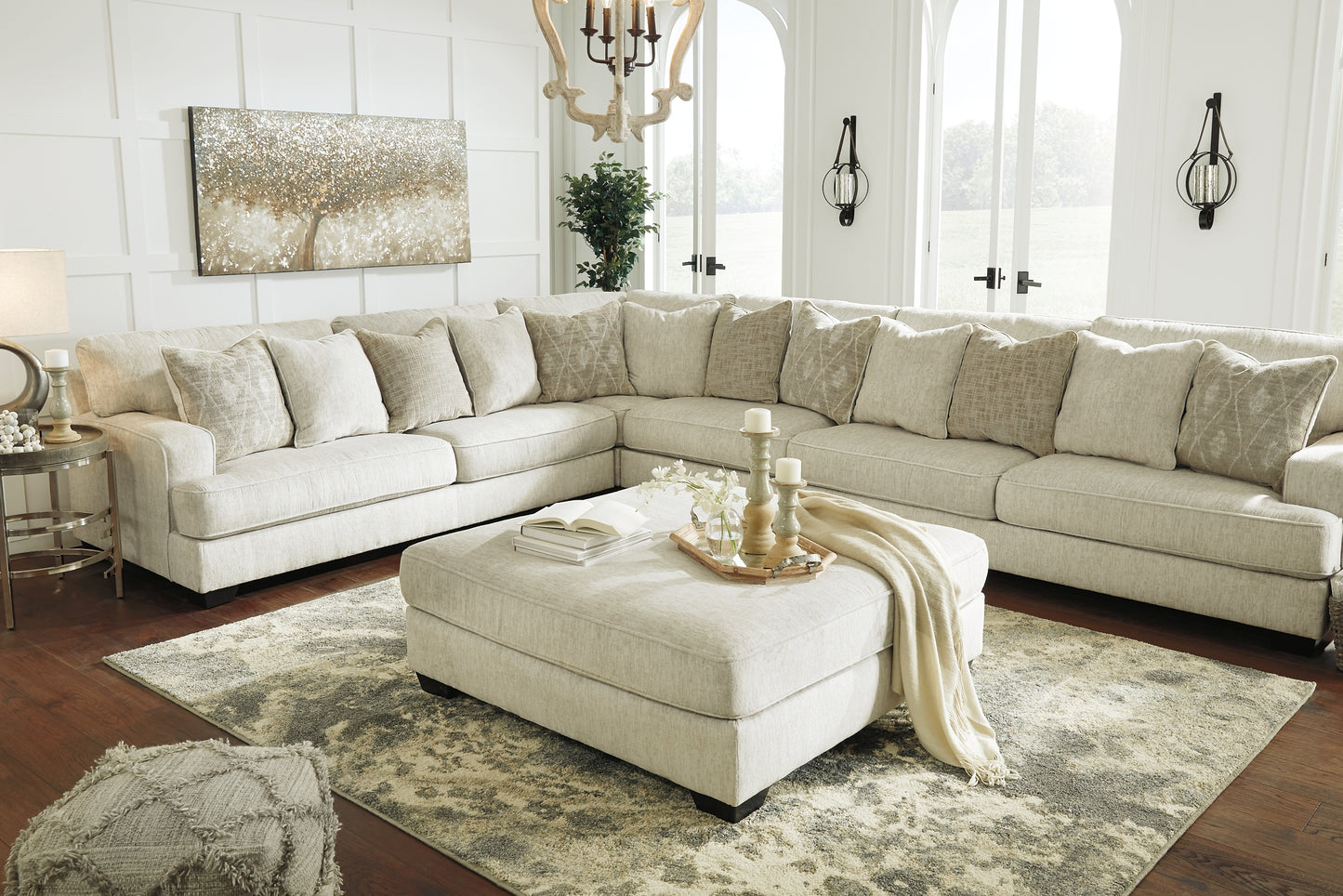 Otomana extragrande con acento Rawcliffe