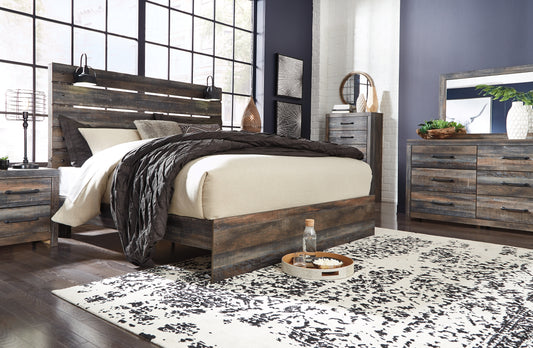 Ashley Express - Cama con paneles Drystan