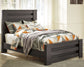 Ashley Express - Cama con paneles Brinxton