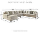 Seccional Ardsley de 5 piezas con chaise longue