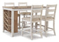 Ashley Express - Mesa de mostrador rectangular Skempton con almacenamiento