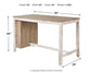 Ashley Express - Mesa de mostrador rectangular Skempton con almacenamiento