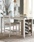 Ashley Express - Mesa de mostrador rectangular Skempton con almacenamiento