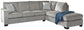 Sofá cama seccional de dos piezas Altari con chaise longue